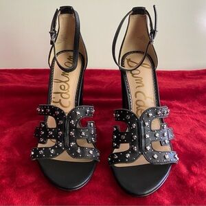 Sam Edelman Yasha Studded Block Heel Size 8.5